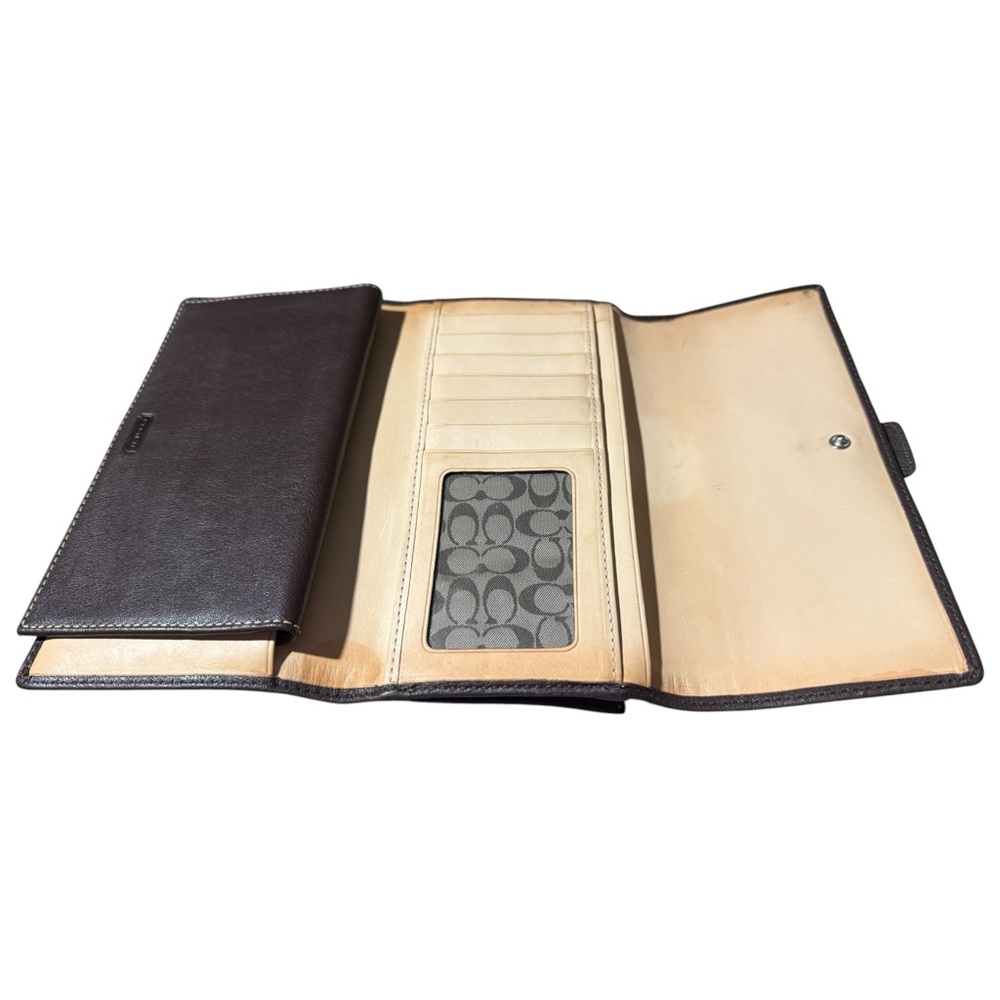 Coach Brown Leather Soho Buckle Tri-fold Wallet - Picture 8 of 16